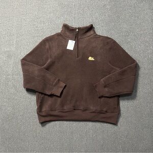 Aime Leon Dore Chocolate Zip-Up Sweater